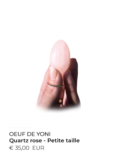 Oeuf de Yoni quartz rose petite taille - Les oeufs de Lilou